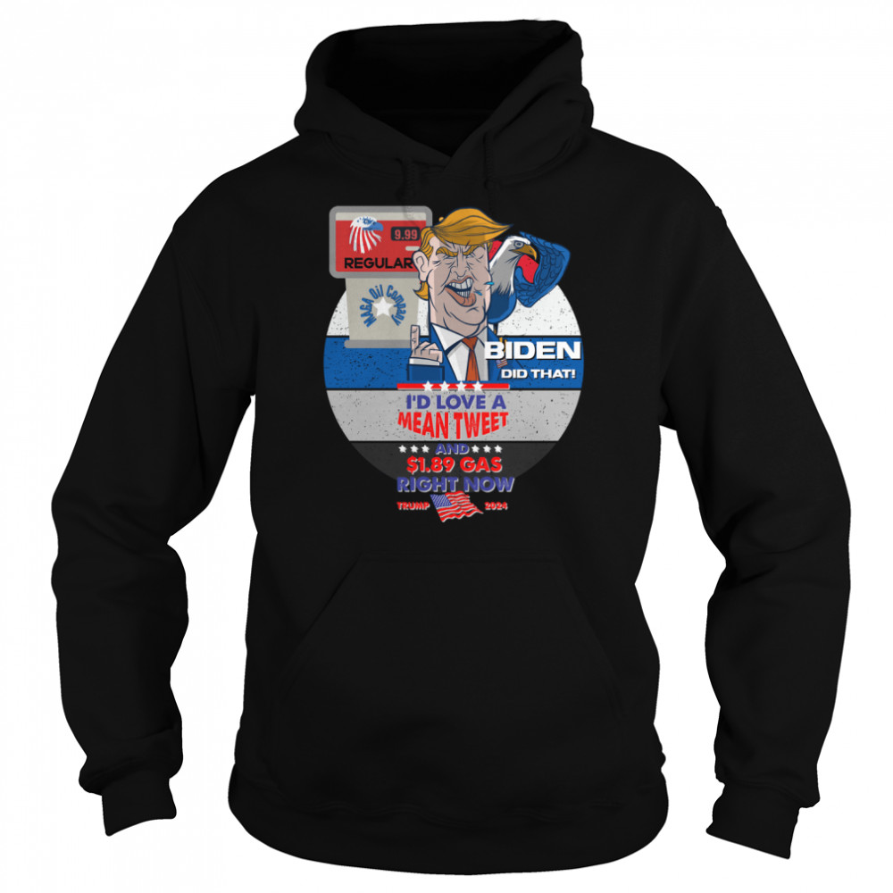 Trump 2024 US Eagle Gas Pump Conservative Anti Liberal Biden  Unisex Hoodie