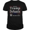 Trump desantis 2024 make america florida flamingo seagull  Classic Men's T-shirt