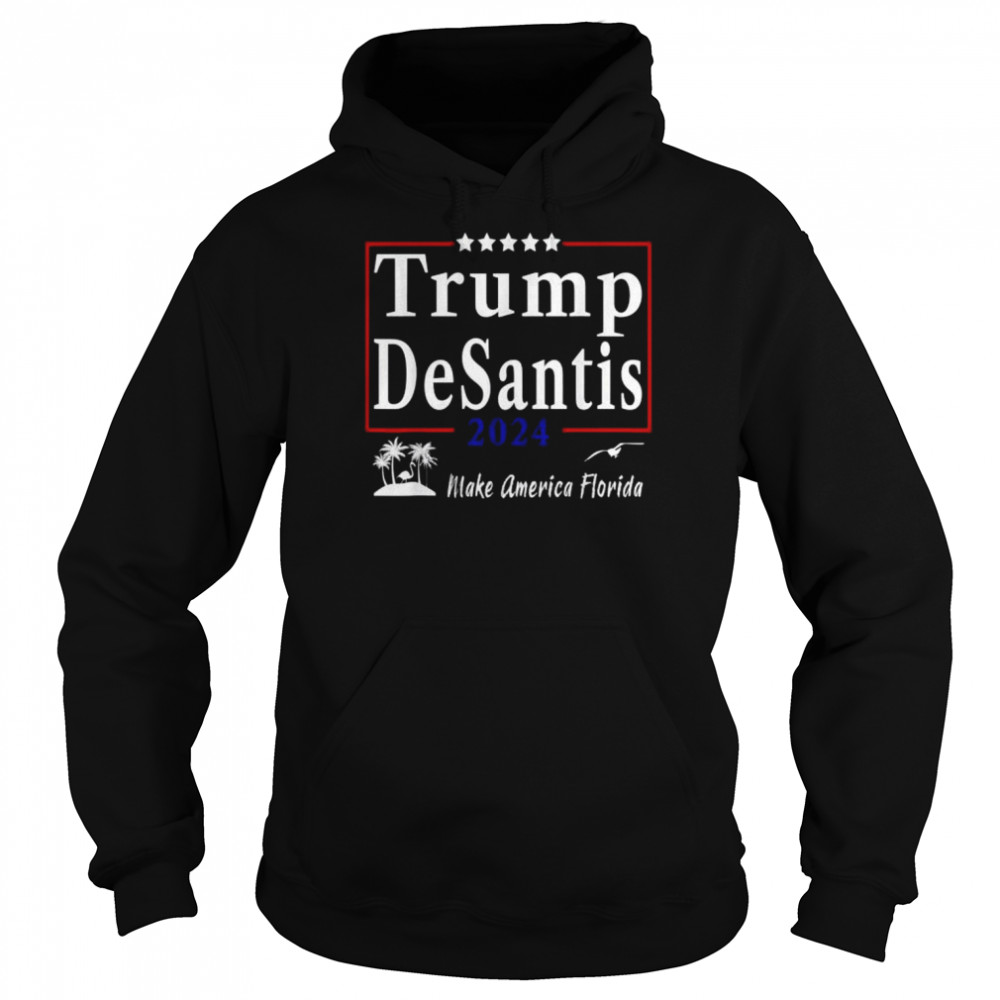 Trump desantis 2024 make america florida flamingo seagull  Unisex Hoodie