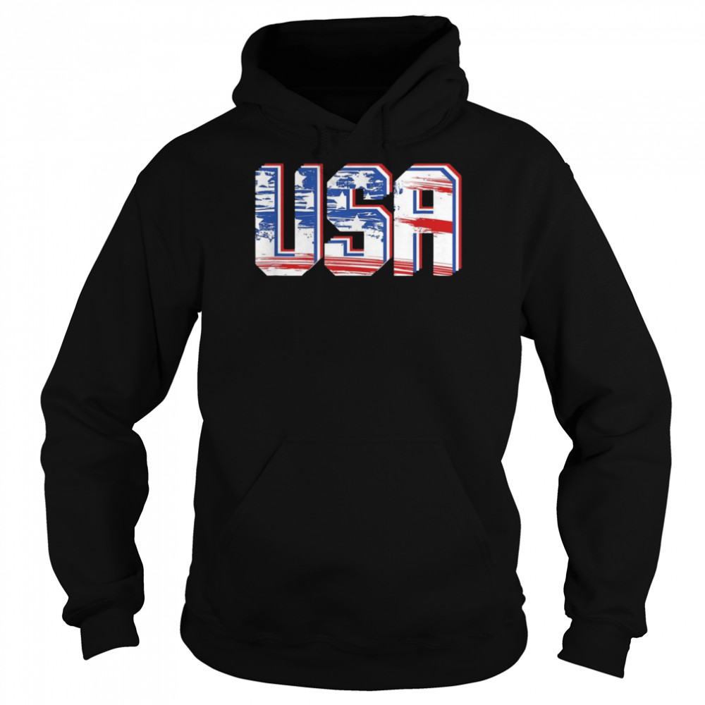 USA US Flag Patriotic 4th Of July America Shirt Unisex Hoodie