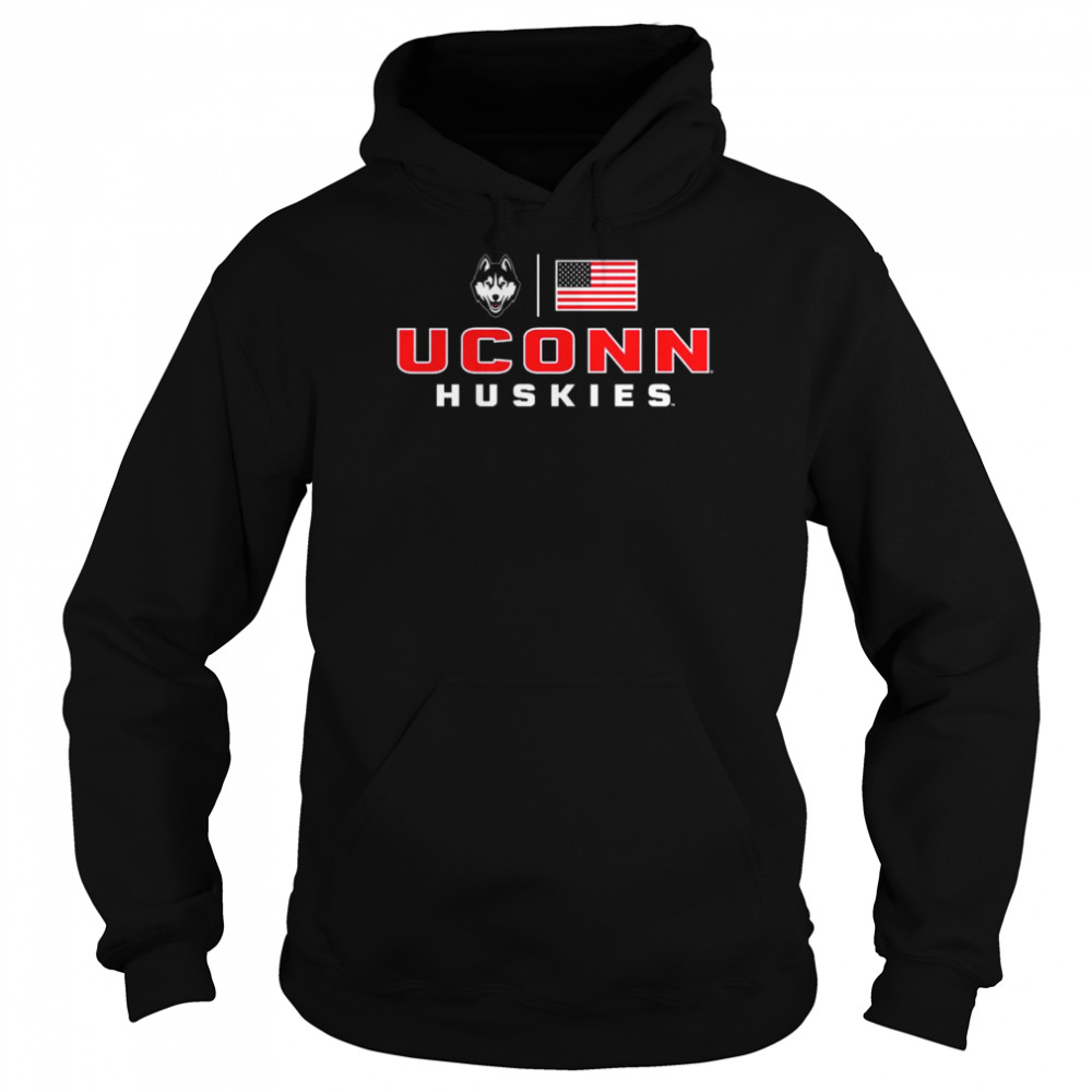 Uconn Huskies Old Glory Youth  Unisex Hoodie