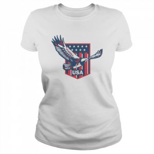 Usa Bald Eagle 4th Of July Stars And Stripes Shield Independence Day  Classic Women's T-shirt