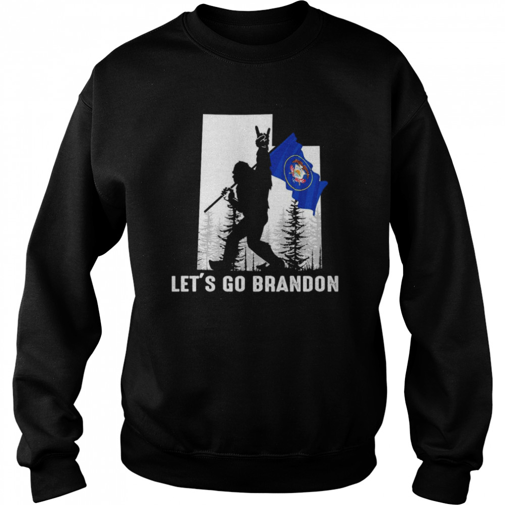 Utah America Bigfoot Let’s Go Brandon Shirt Unisex Sweatshirt