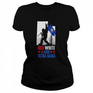 Utah America Bigfoot Red White And Ultra Maga Shirt Classic Women's T-shirt