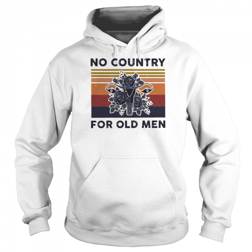 Uterus no country for old men retro vintage  Unisex Hoodie