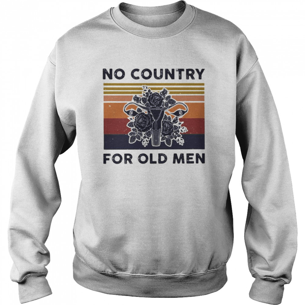 Uterus no country for old men retro vintage  Unisex Sweatshirt