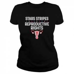 Uterus stars stripes reproductive rights  Classic Women's T-shirt