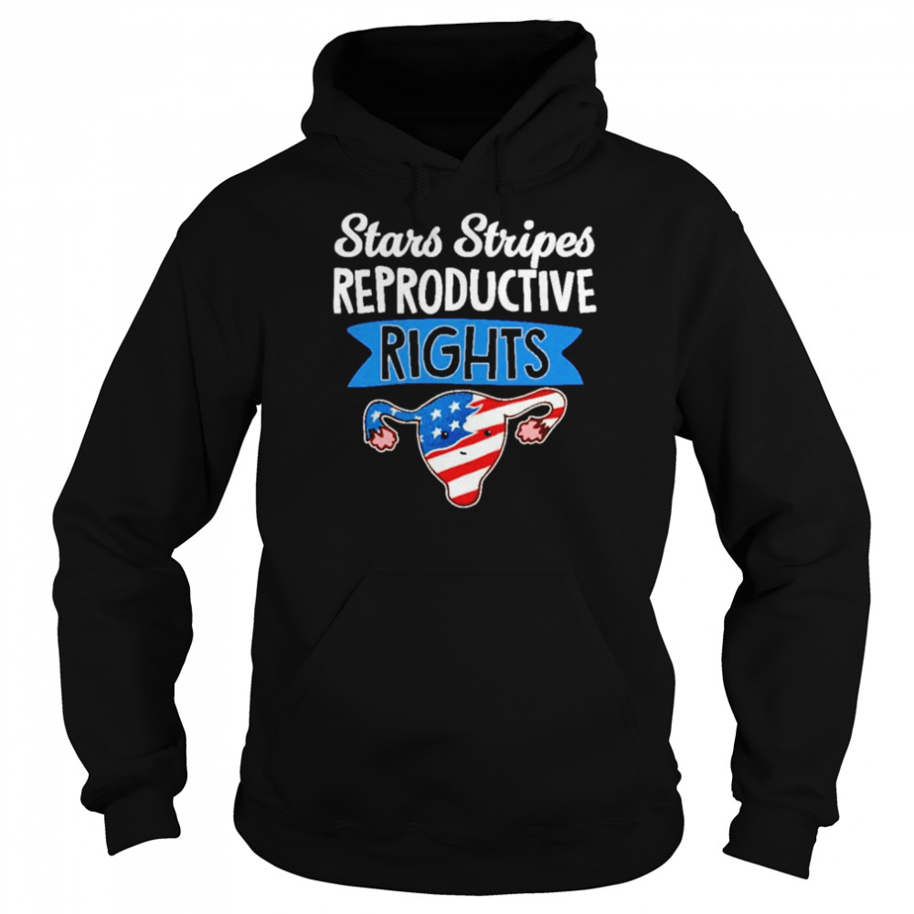 Uterus stars stripes reproductive rights, patriotic 4th of july  Unisex Hoodie