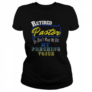 Vintage Retired Pastor Preacher Minister Retirement Shirt Classic Women's T-shirt