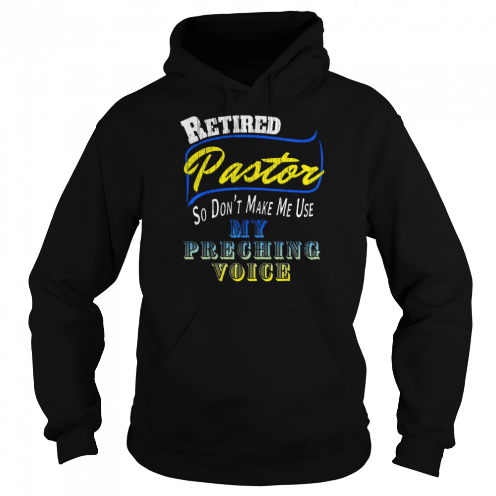 Vintage Retired Pastor Preacher Minister Retirement Shirt Unisex Hoodie