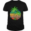 Vintage Sunset Palm Tree Family Vacation 2022 Cozumel Beach Shirt Classic Men's T-shirt