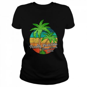 Vintage Sunset Palm Tree Family Vacation 2022 Cozumel Beach Shirt Classic Women's T-shirt