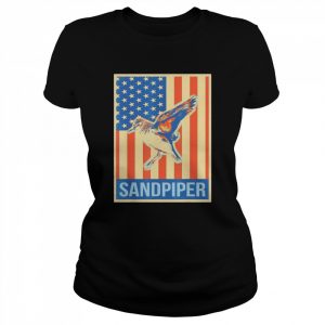 Vintage US Flag Sandpiper  Classic Women's T-shirt