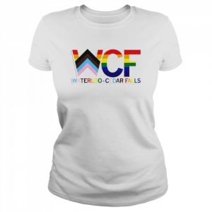 WCF Stacked Text Progress Pride Flag Shirt Classic Women's T-shirt