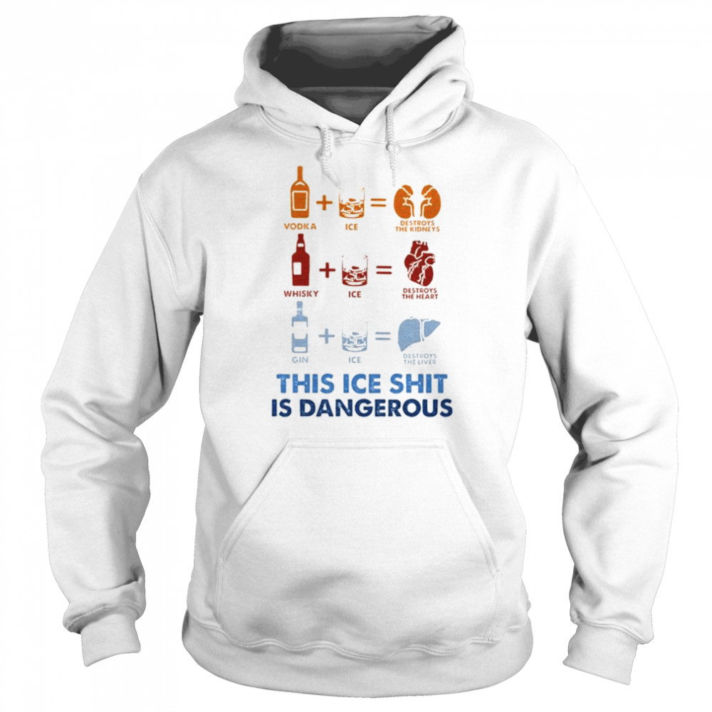 Wine Fine This Ice Shit Is Dangerous T-Shirt Unisex Hoodie