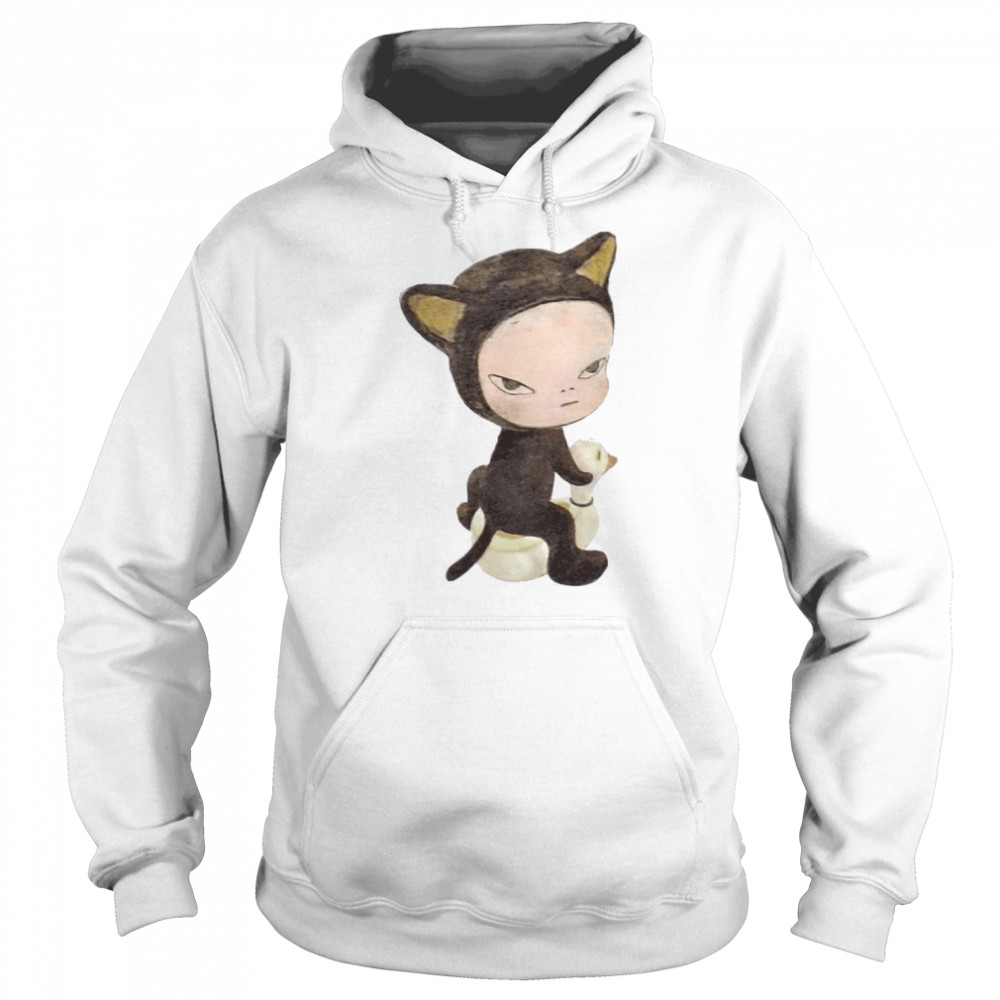 Yoshitomo Nara Harmless Kitty  Unisex Hoodie