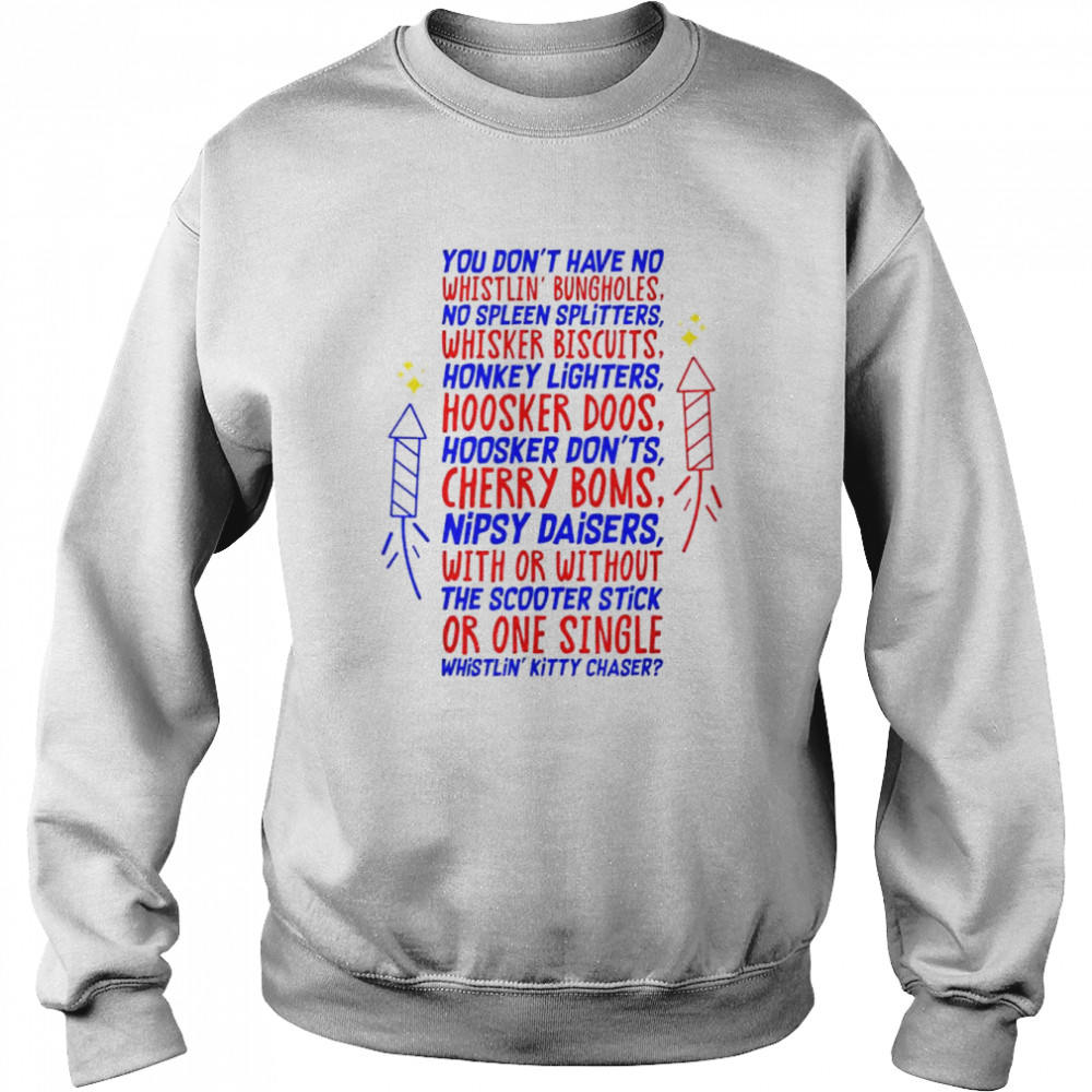 You don’t have no whistling bungholes 2022  Unisex Sweatshirt