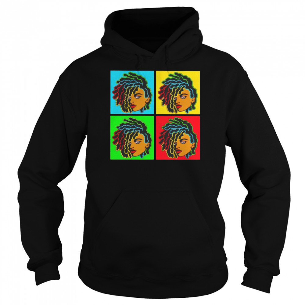 black girl with locs  Unisex Hoodie