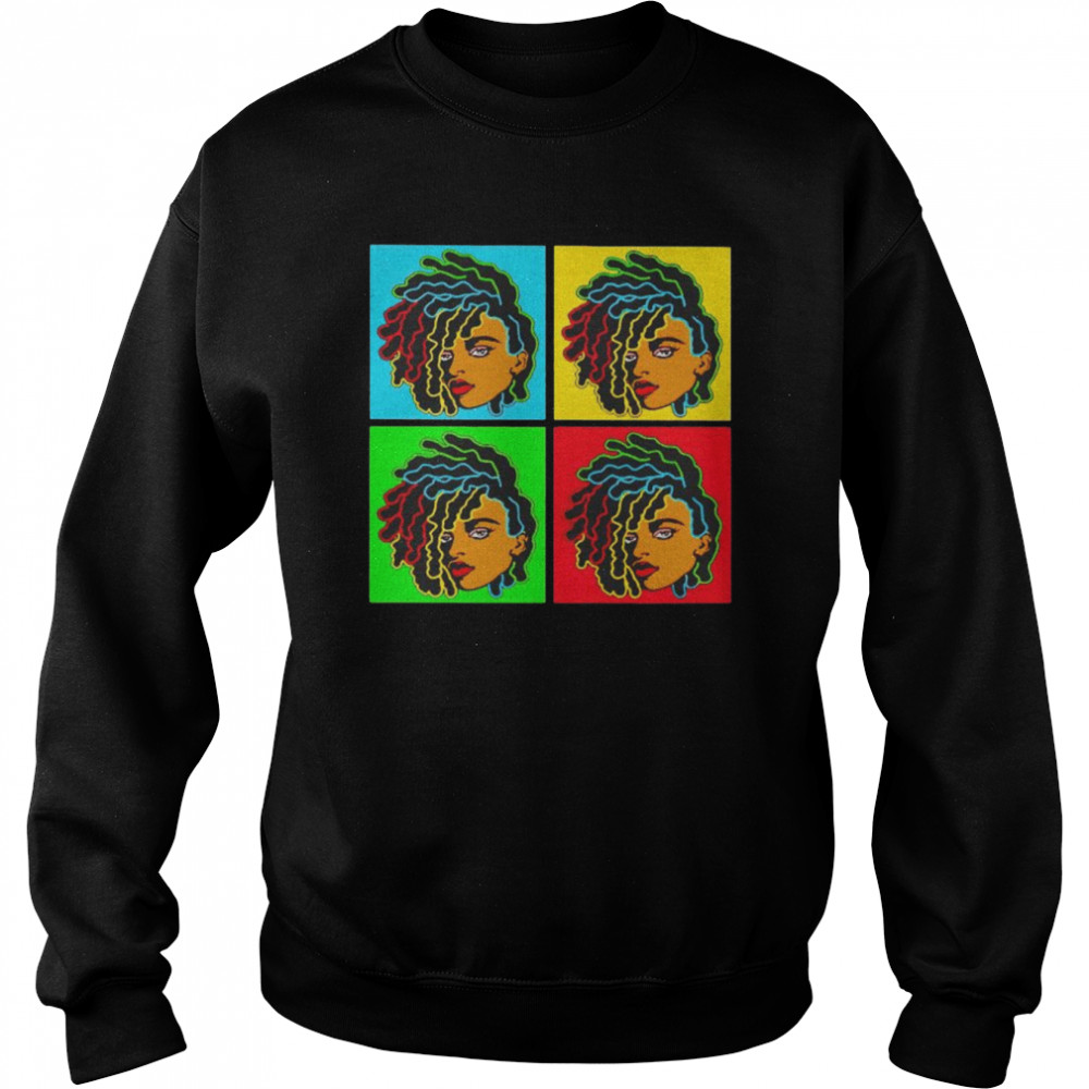 black girl with locs  Unisex Sweatshirt