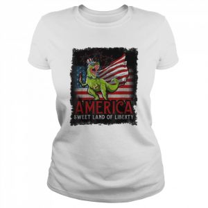 dinosaur America sweet land of liberty  Classic Women's T-shirt