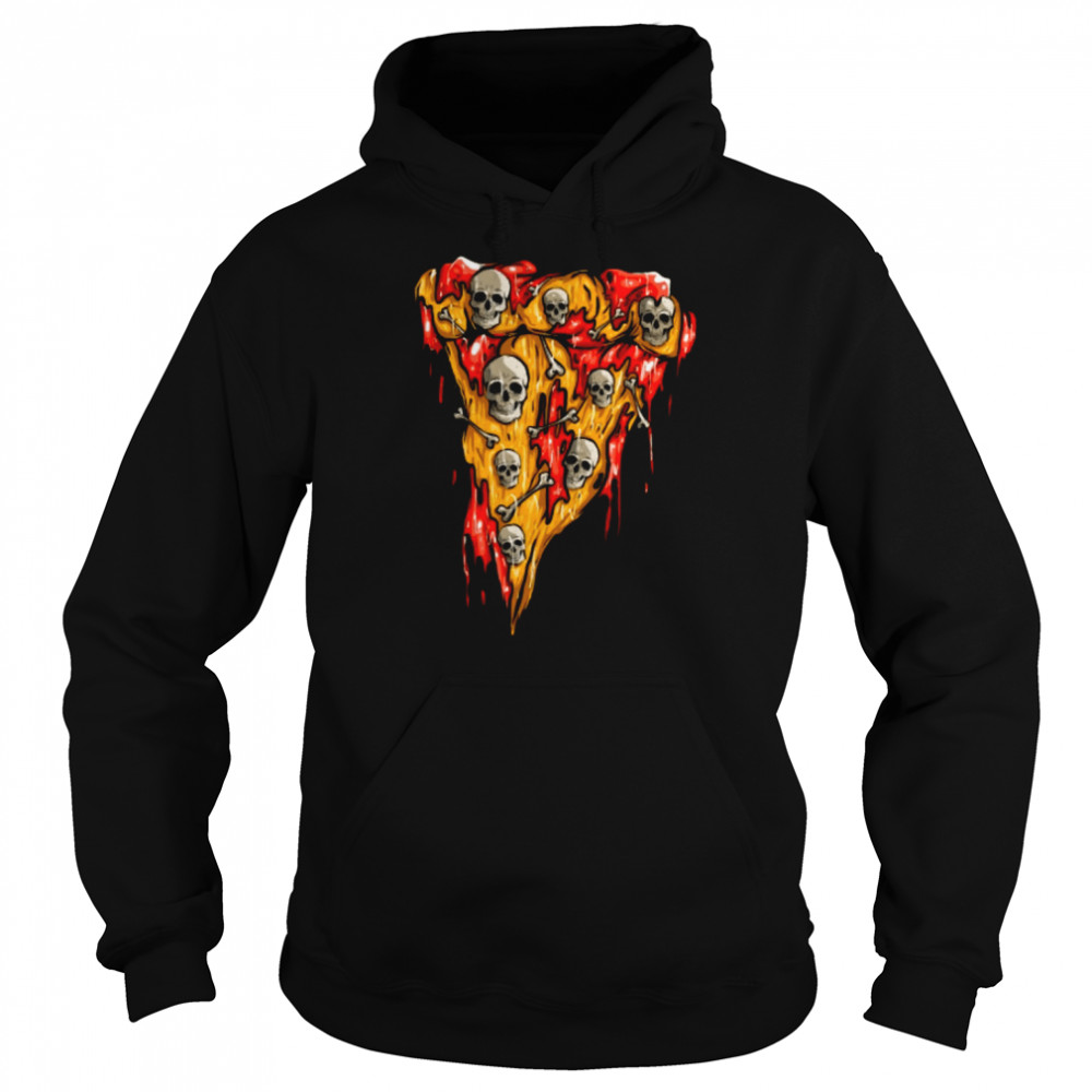 pizza skull T-Shirt Unisex Hoodie