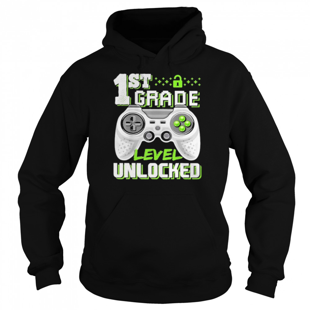 1st Grade Level Unlocked Game  Unisex Hoodie