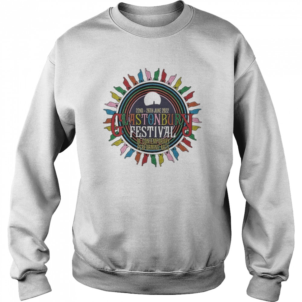 2022 White Official Glastonbury Festival Shirt Unisex Sweatshirt