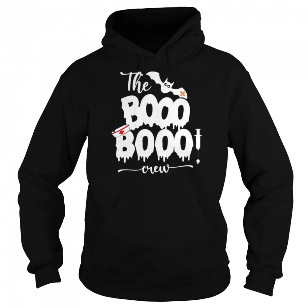 2022 nurse Halloween Ghost The Booo Booo Bat Crew T- Unisex Hoodie