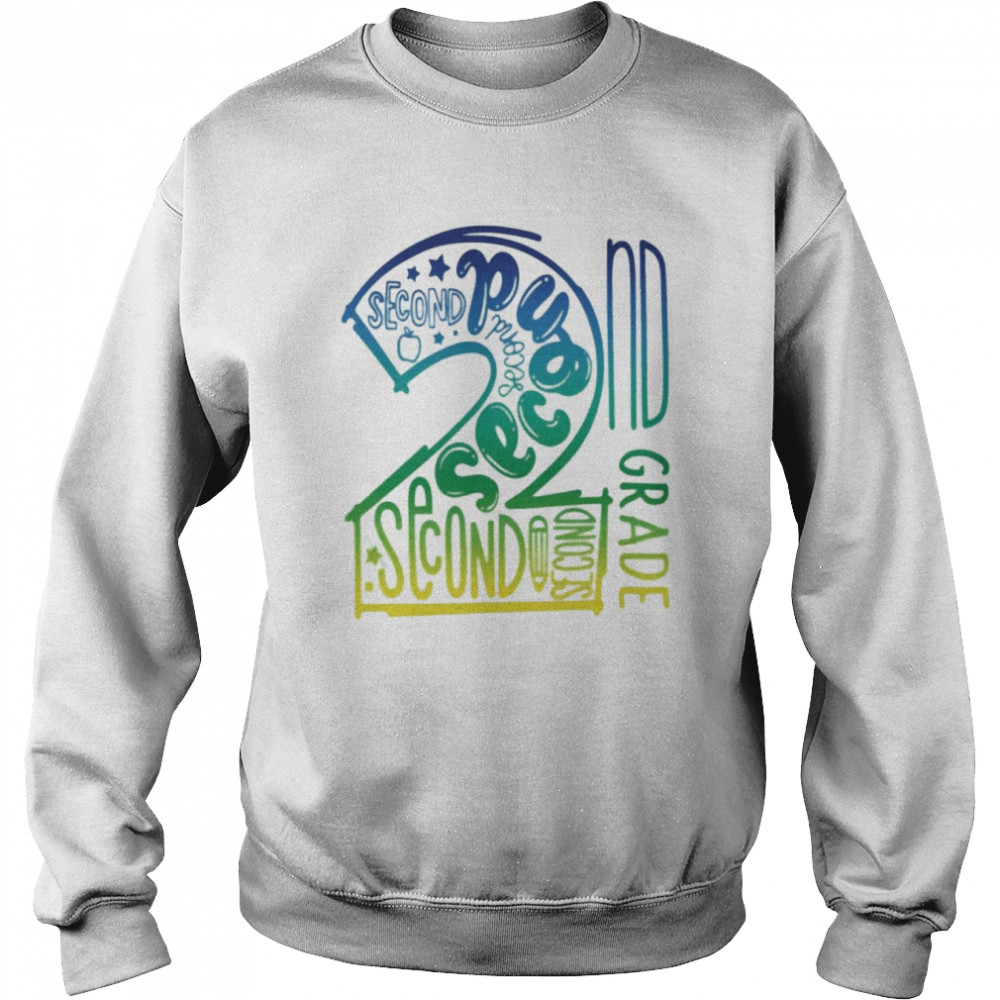 2nd Second Grade Typography Shirt Unisex Sweatshirt