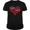 365 Days Of Love 365 Flavors Of Life Heart Shape Shirt Classic Men's T-shirt