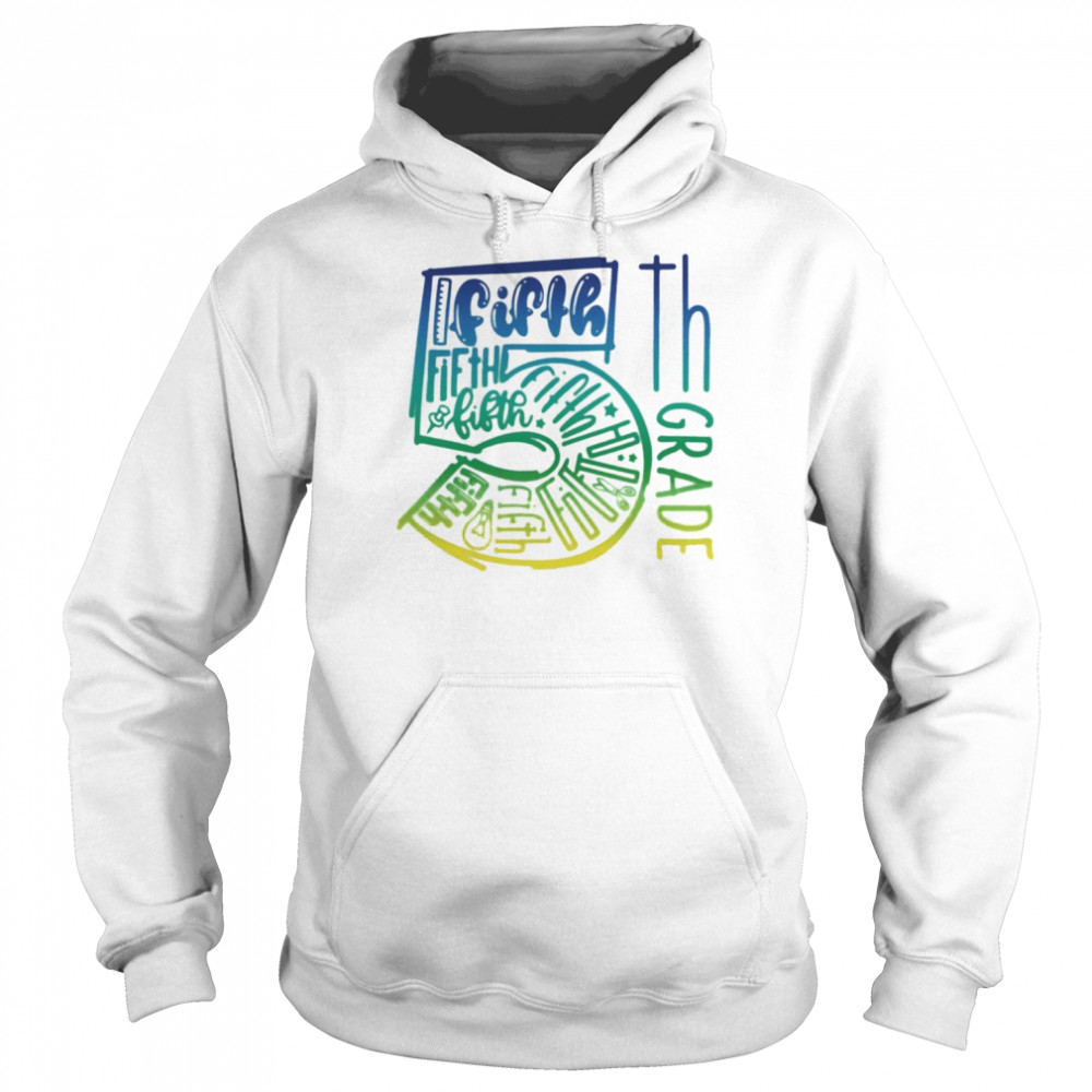 5th Grade Typography Shirt Unisex Hoodie