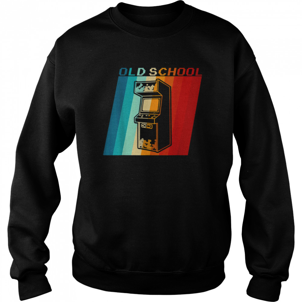 70s 80s 90s Vintage Retro Arcade Video Game Old School Gamer Shirt Unisex Sweatshirt