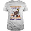 A Witch cannot survive on wine alone she also needs a Basset Hound Halloween  Classic Men's T-shirt