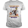 A Witch cannot survive on wine alone she also needs a Beagle Halloween  Classic Men's T-shirt