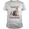 A Witch cannot survive on wine alone she also needs a Black Labrador Halloween  Classic Men's T-shirt