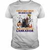 A Witch cannot survive on wine alone she also needs a Black Labrador Pup Halloween  Classic Men's T-shirt