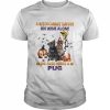 A Witch cannot survive on wine alone she also needs a Black Pug Halloween  Classic Men's T-shirt