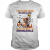 A Witch cannot survive on wine alone she also needs a Tan Chihuahua Halloween  Classic Men's T-shirt