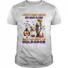 A Witch cannot survive on wine alone she also needs a Yellow Goldador Halloween  Classic Men's T-shirt