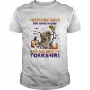 A Witch cannot survive on wine alone she also needs a Yorkshire Terrier Halloween  Classic Men's T-shirt