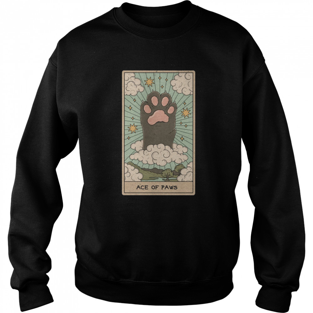 Ace of Paws Tarot T- Unisex Sweatshirt