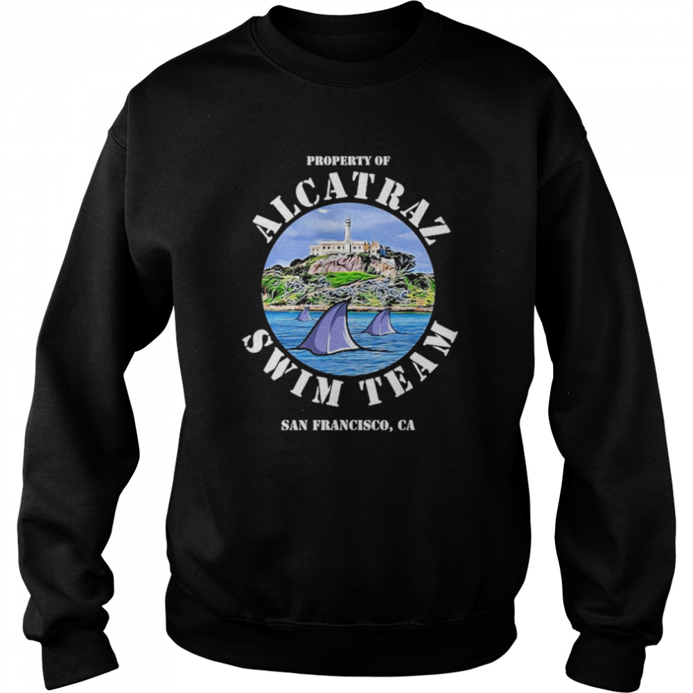 Alcatraz Island Escape Swim Team Shark Apparel Shirt Unisex Sweatshirt