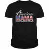 American Mama Raising Conservative Children American Flag Shirt Classic Men's T-shirt