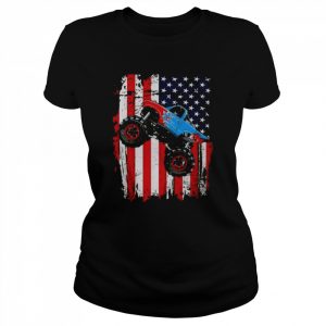 American Monster Truck Flag  Classic Women's T-shirt