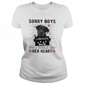 BLACK Labrador Sorry Boys I Stole Her Heart Shirt Classic Women's T-shirt