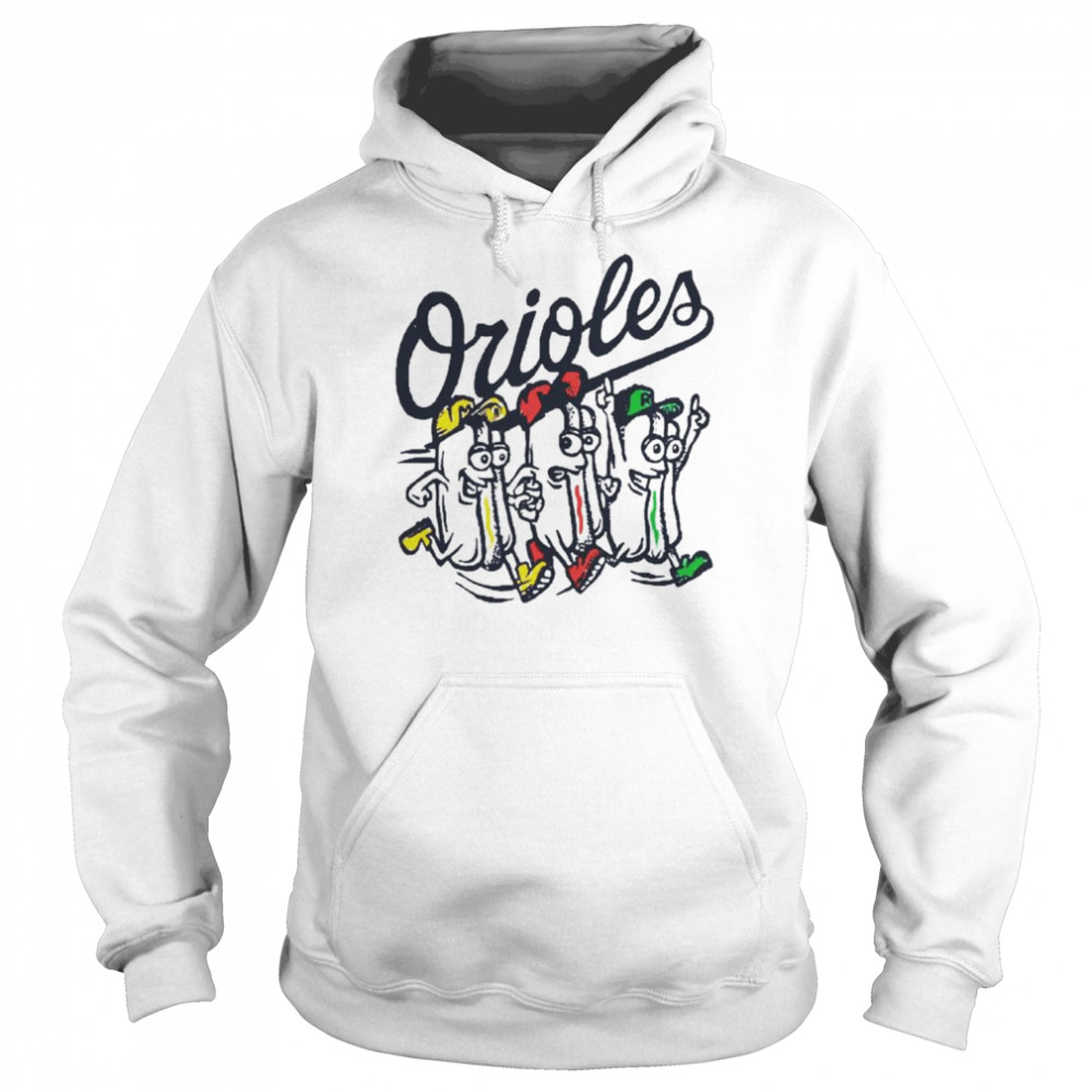 Baltimore Orioles Hot Dog Race  Unisex Hoodie