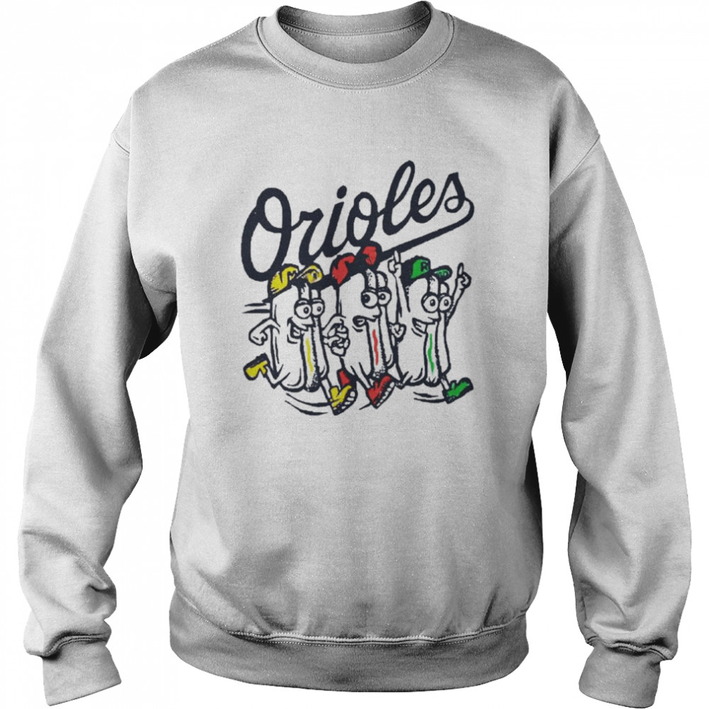 Baltimore Orioles Hot Dog Race  Unisex Sweatshirt