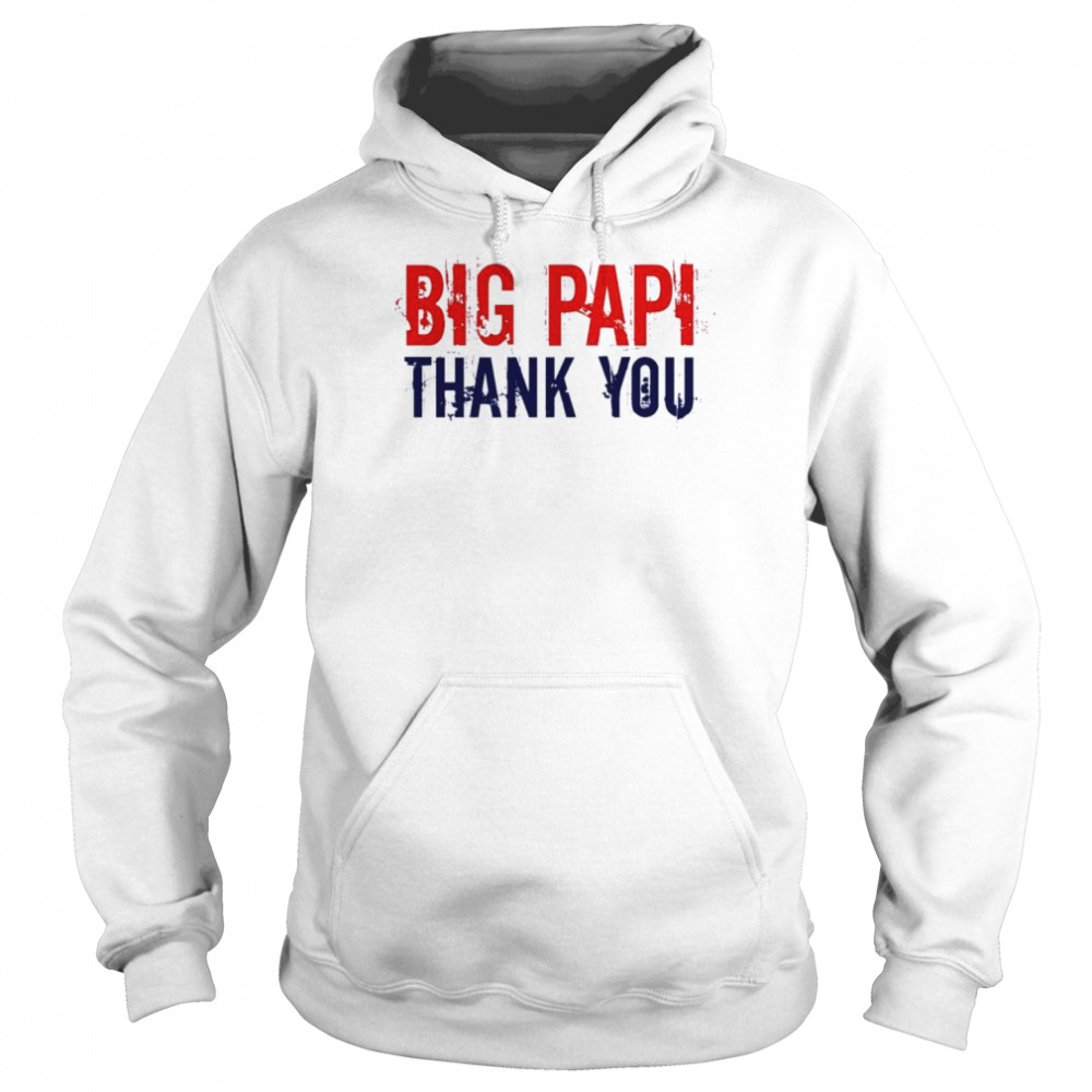 Big Papi David Ortiz Thank You Shirt Unisex Hoodie