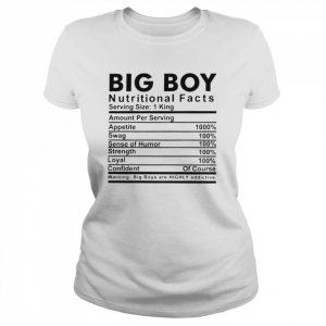 Big boy nutritional facts  Classic Women's T-shirt