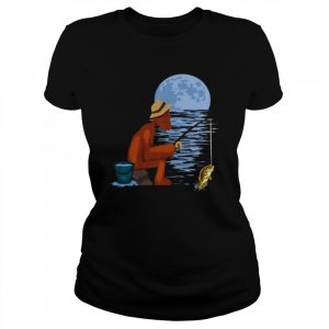 Bigfoot Bass Fishing Sasquatch Trucker Hat Fisherman Shirt Classic Women's T-shirt